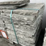 Tråkkheller 80x60 huggede kanter 4-6 cm tykkelse Lys Oppdal