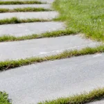 Skifer Tråkkheller 40x60 hugget 4-6cm Lys Oppdal