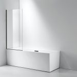 Town Badekarvegg matt sort profil