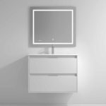 Duplach Zao Hvit Matt 60 m/led speil