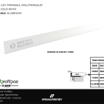 Avslutningslist Solid White 10mm