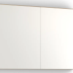 Vedum Fryken Speilskap 1000 2 dører hvit eik