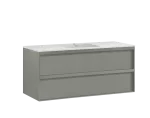 Studio servantskap i fargen forest 120 cm med Solid Surface vask
