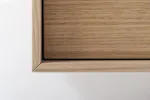 Studio servantskap i mørk eik 100 cm med Solid Surface vask - Bilde 4
