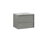 Studio servantskap i fargen Forest  80 cm med Solid Surface vask
