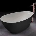 Sanipro Symphony badekar matt svart 170x86xH64
