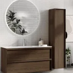 Studio høyskap mørk eik 40x180cm, vendbart