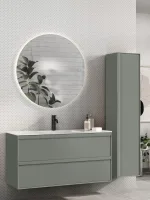 Studio servantskap i fargen forest 120 cm med Solid Surface vask - Bilde 5