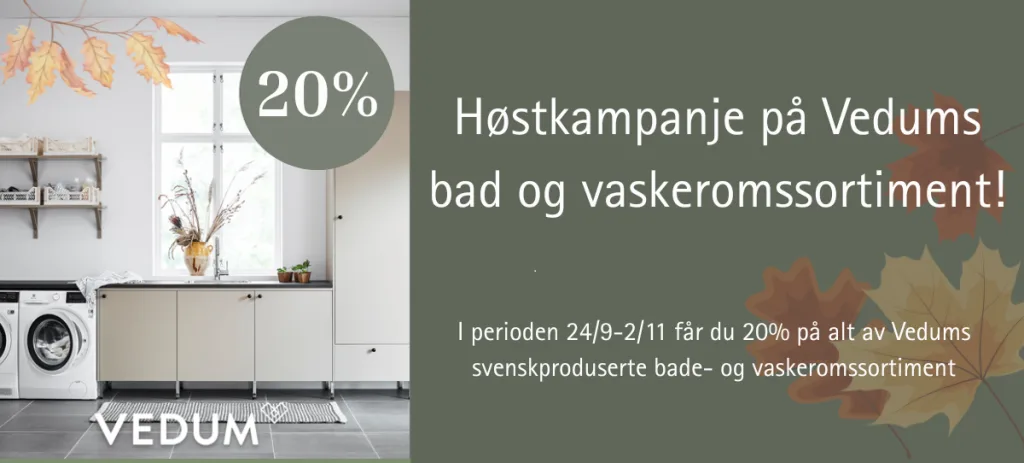 vedum høstkampanje 20%